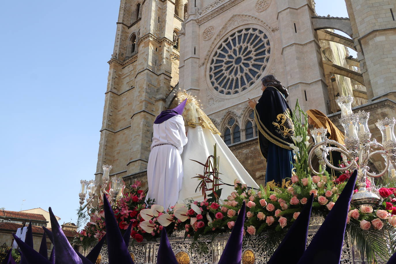 Acto de El Encuentro en el Domingo de Resurrección