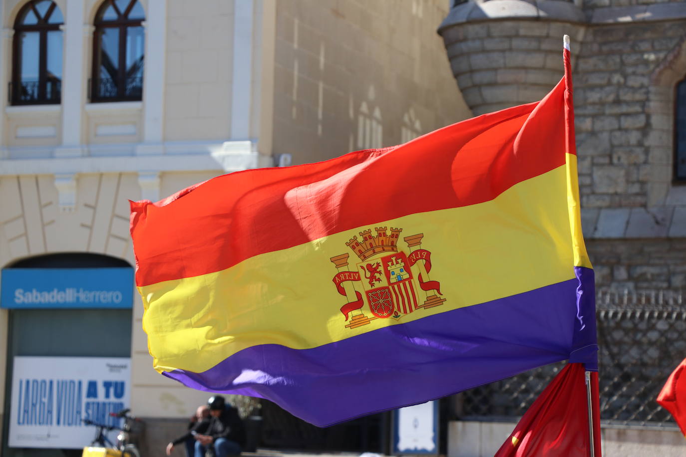 Manifestación en favor de la república en León