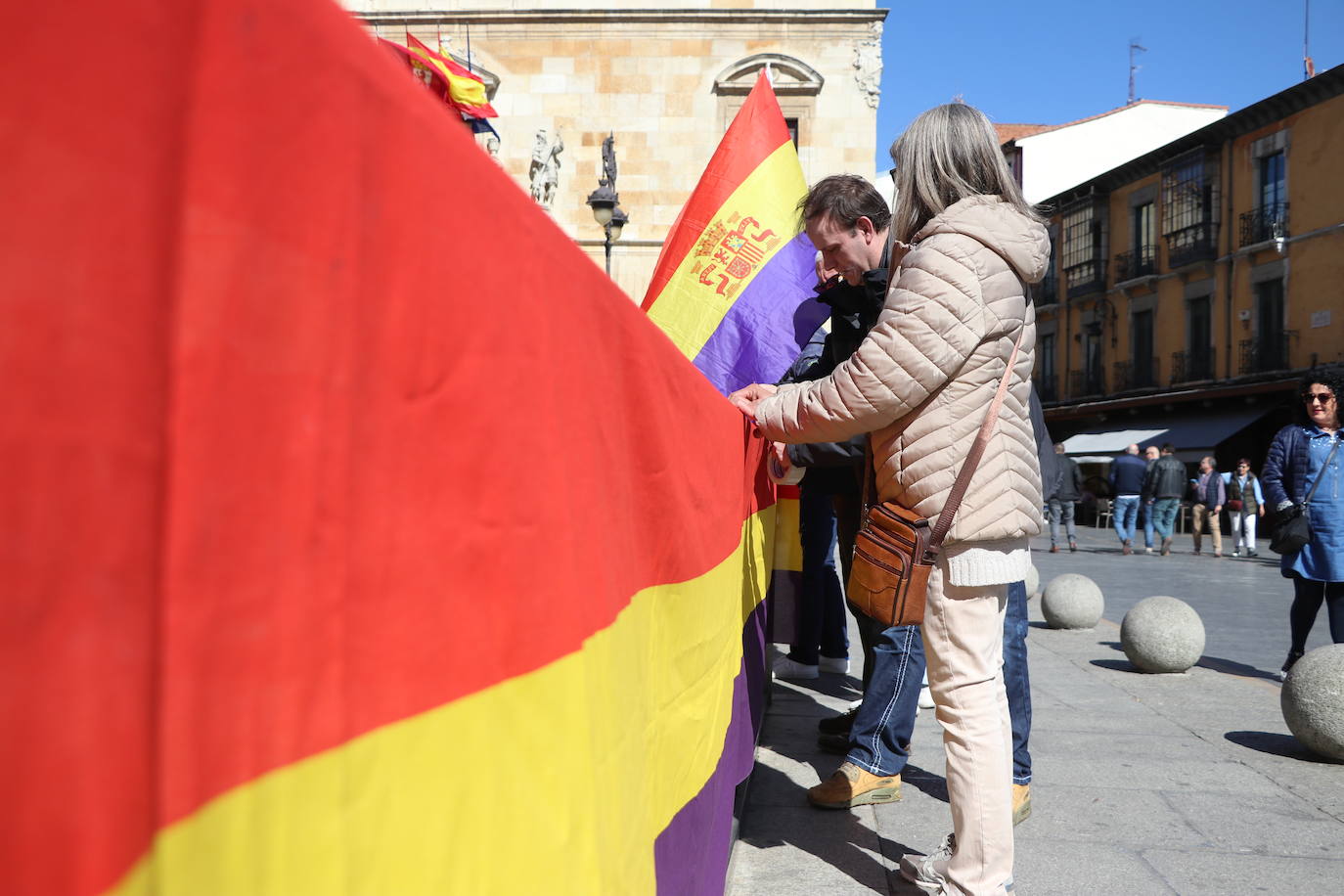 Manifestación en favor de la república en León