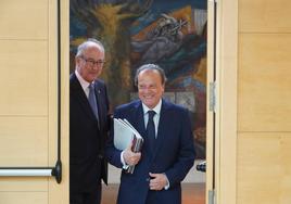 El presidente del Consejo de Cuentas Mario Amilivia comparece ante la Comisión de Economía y Hacienda de las Cortes de Castilla y León.