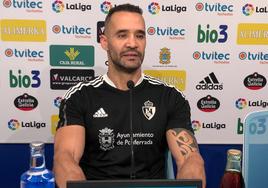 Juanfran García, en sala de prensa.