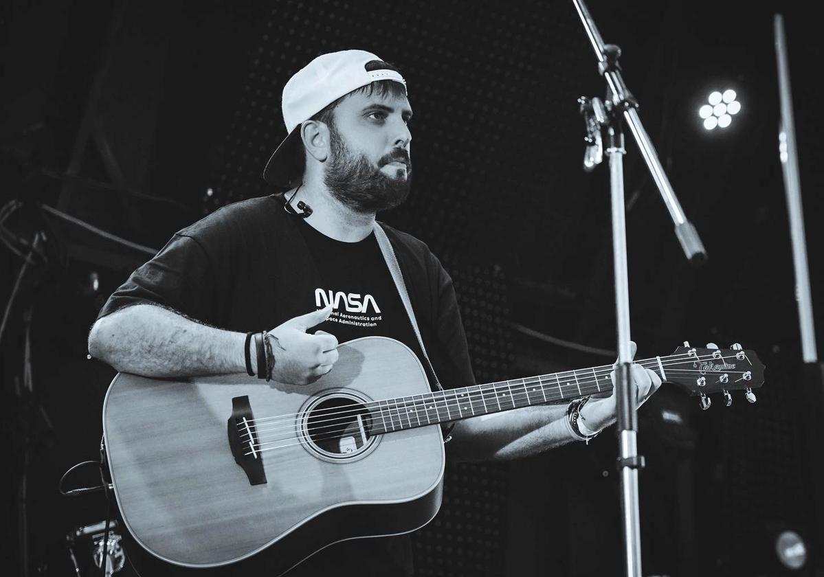 El cantante, guitarrista y compositor leonés Juan Rubio.