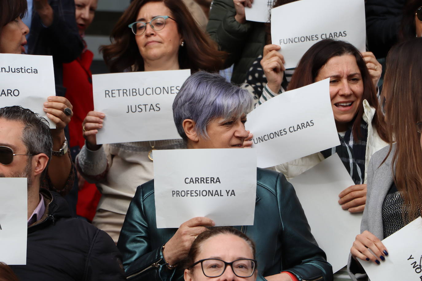 Seguimiento del 60% en la huelga del cuerpo general de justicia