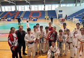 Judokas leoneses tras Campeonato Autonómico celebrado en Valladolid.