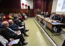 El presidente nacional de Secot, Inocente Gómez, y el vicepresidente de Secot León, Lorenzo López, inauguran la jornada 'Emprendimiento en Nuevas Tecnologías e Innovación'