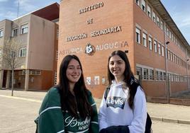 Débora y Andrea, dos alumnas del IES Asturica Auguta, primera y segunda en la VIII Olimpiada Agroalimentaria.