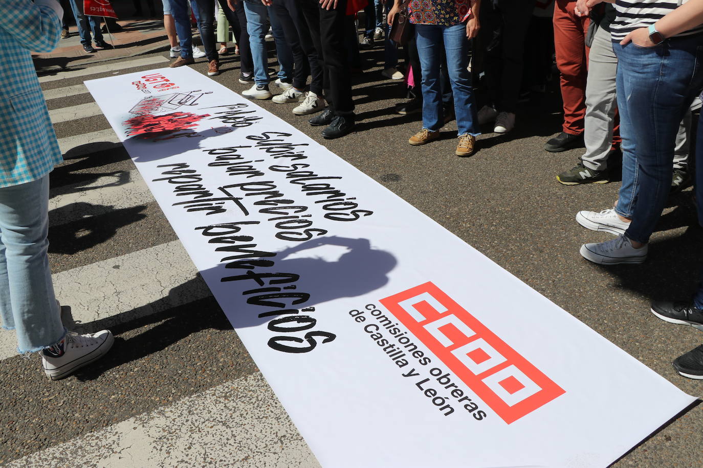 Manifestación del Primero de Mayo en León