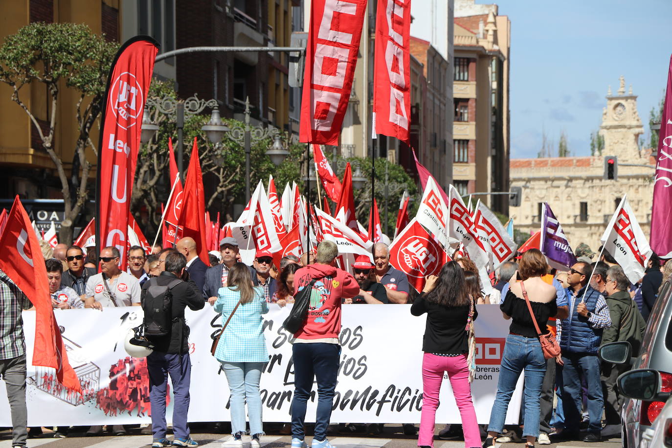 Manifestación del Primero de Mayo en León