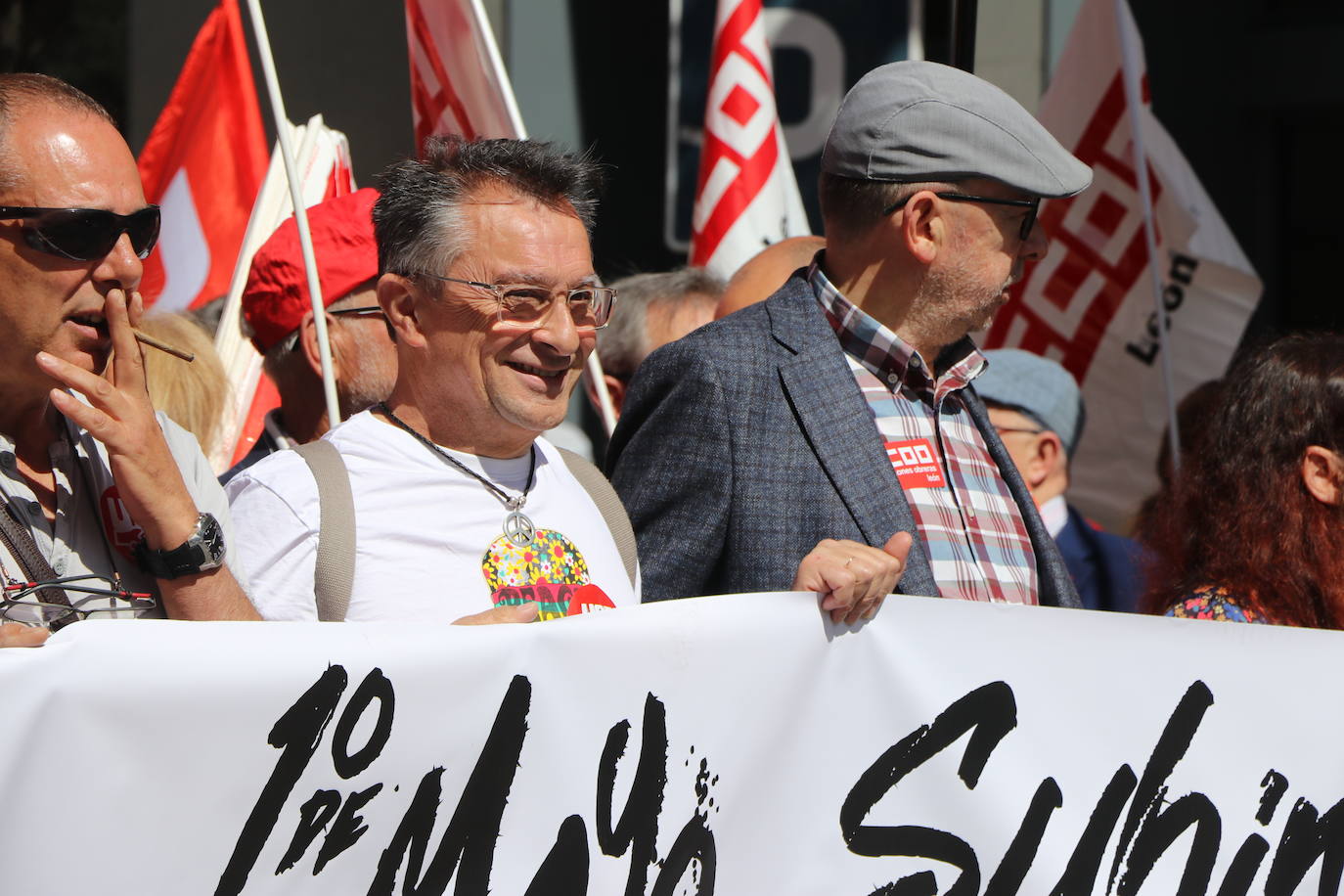 Manifestación del Primero de Mayo en León