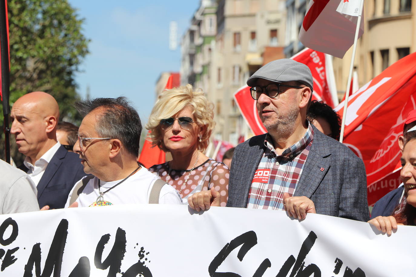 Manifestación del Primero de Mayo en León