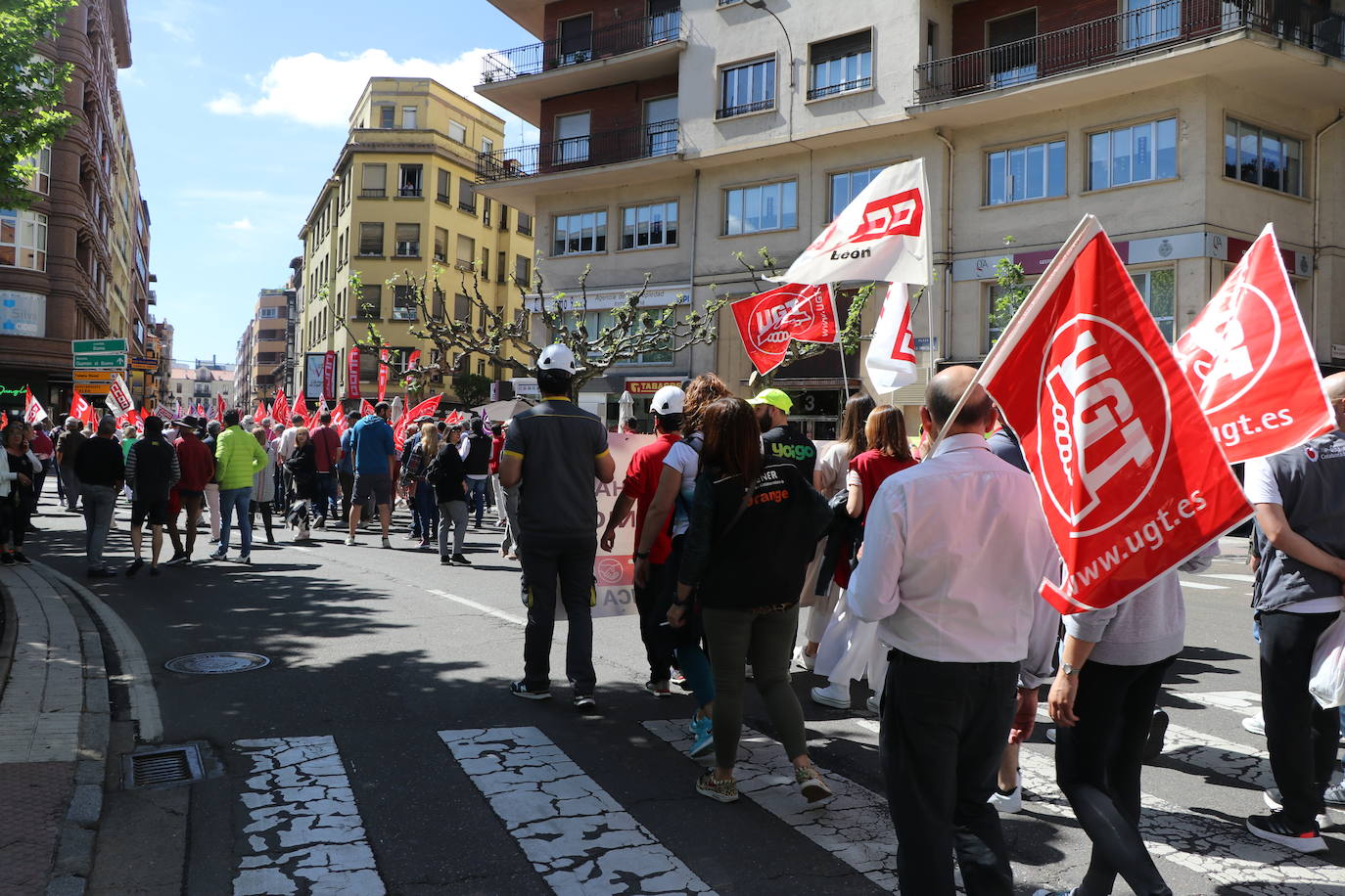 Manifestación del Primero de Mayo en León