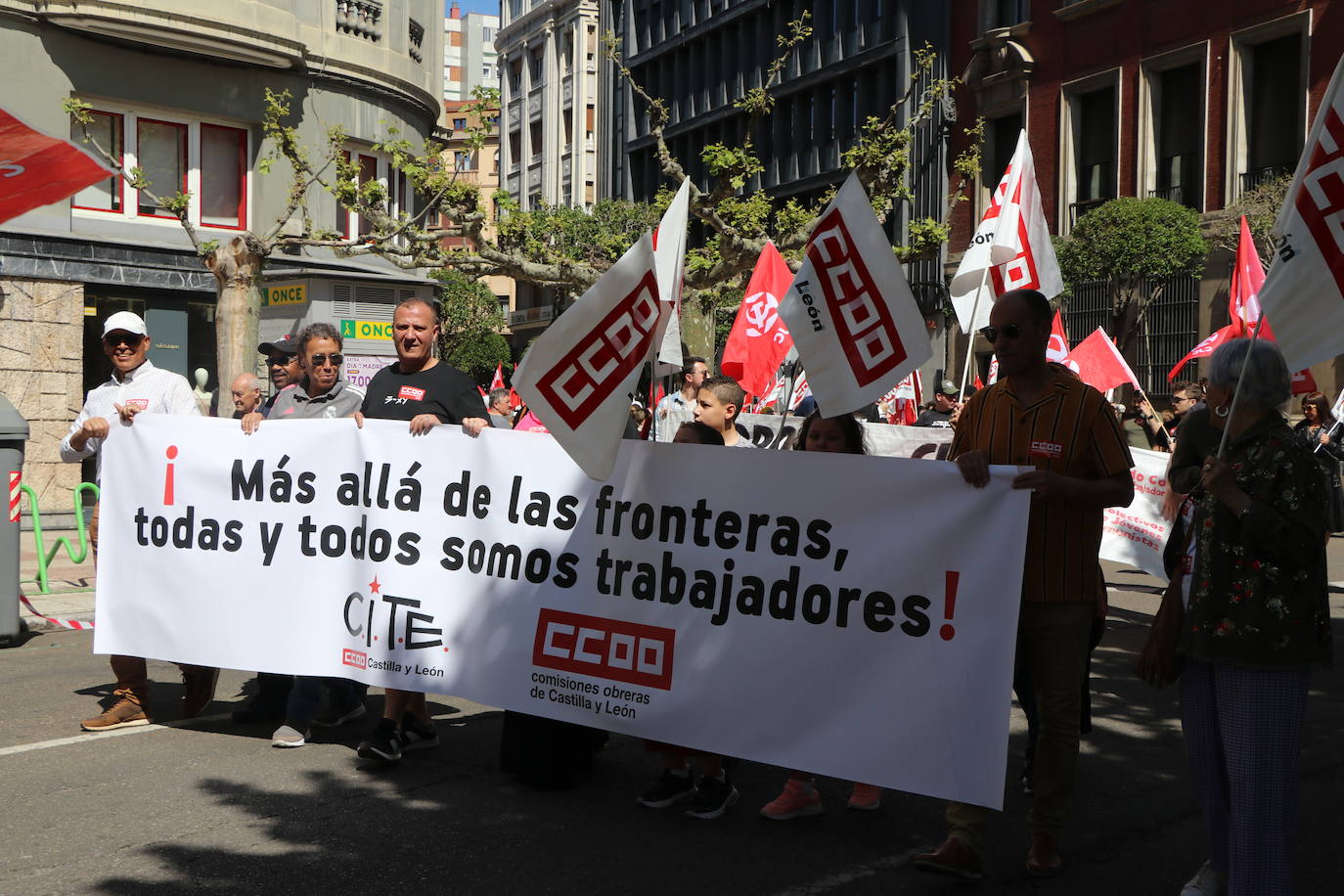 Manifestación del Primero de Mayo en León