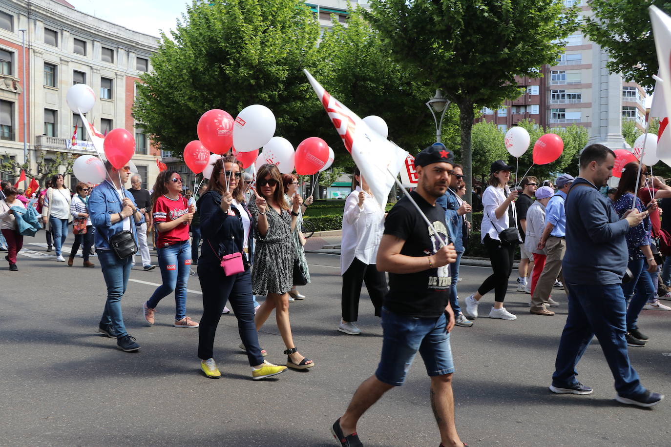 Manifestación del Primero de Mayo en León