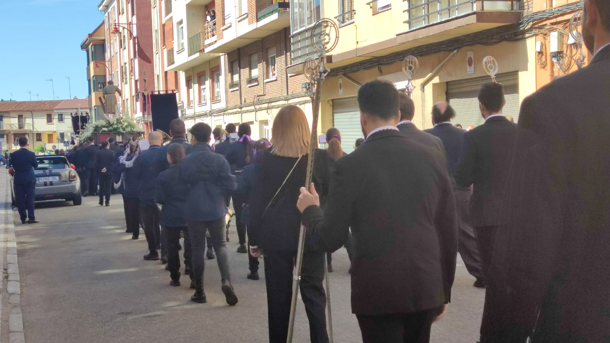 Procesión por las calles de León