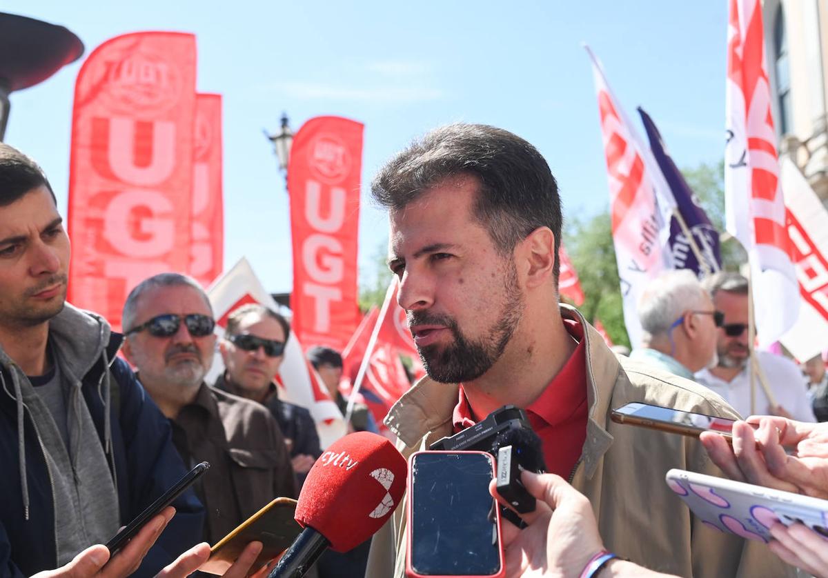 Luis Tudanca, secretario general del PSOE de Castilla y León.