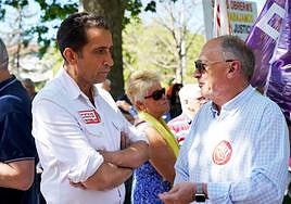 Los representantes sindicales de Castilla y León acuden a la manifestación del 1 de mayo.