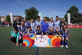 La Ponferradina, campeón de su grupo en el torneo inclusivo '+ QUE GOLES'.