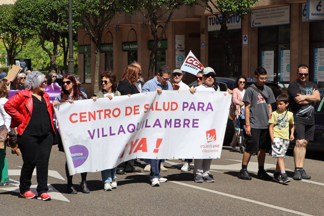 Manifestación en defensa de la sanidad pública en León