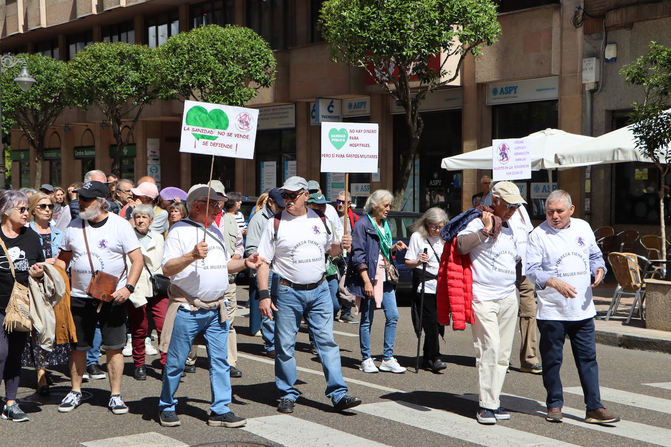 Manifestación en defensa de la sanidad pública en León