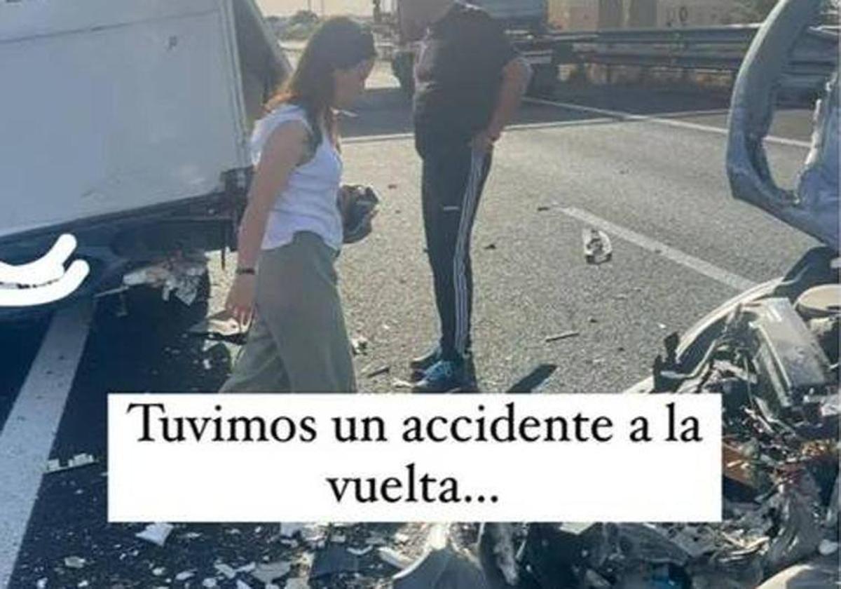 Imágenes del accidente.