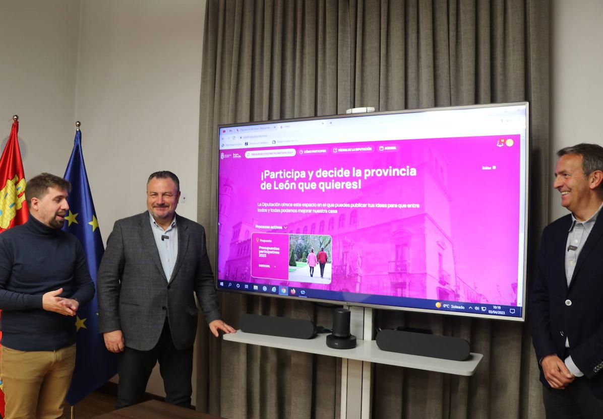 Presentación de los Presupuestos Participativos de la Diputación de León.