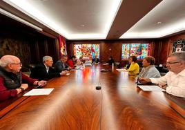 Reunión de la junta de gobierno local en el Ayuntamiento de León.