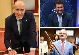 A la izquierda, José Antonio Diez; arriba a la derecha, Manuel García; abajo a la derecha, Olegario Ramón.