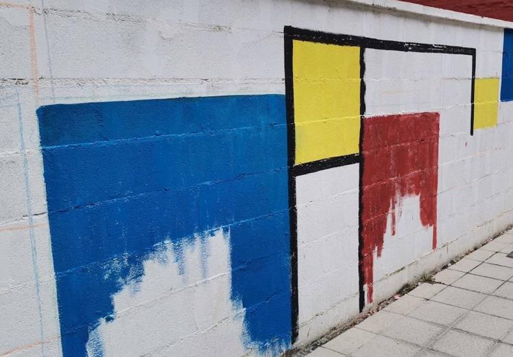 Imagen principal - Una obra de Mondrian en León