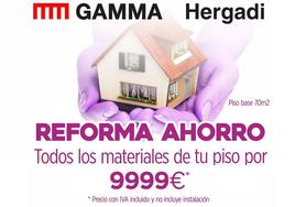 Llega el 'Plan reforma ahorro' a Hergadi Gamma