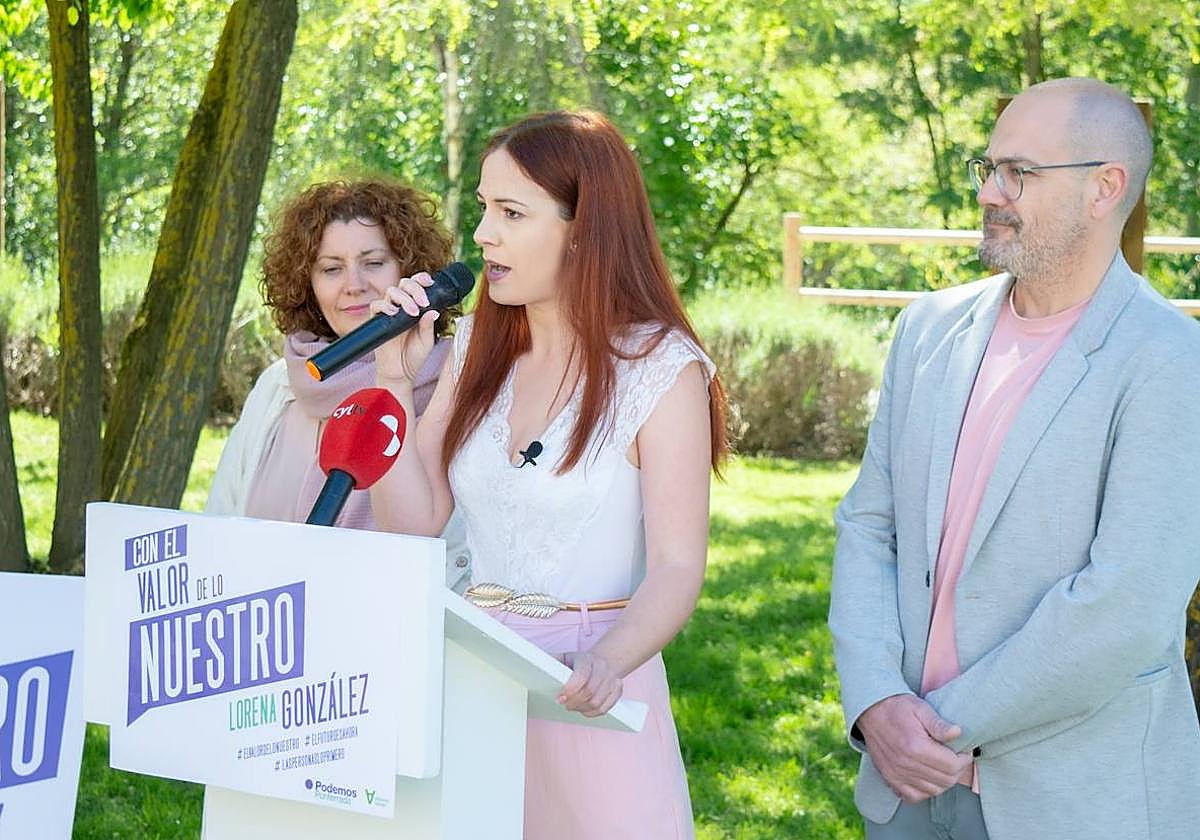La candidata de Podemos-Alianza Verde, Lorena González.