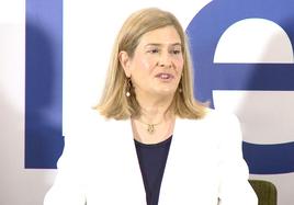 Margarita Torre, candidata del PP, en el encuentro organizado por leonoticias y Fele.