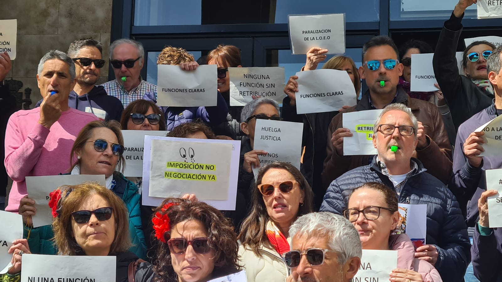 Concentración de los funcionarios de Justicia