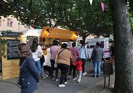 El Come y Calle en el Jardín de San Francisco durante las fiestas de León.