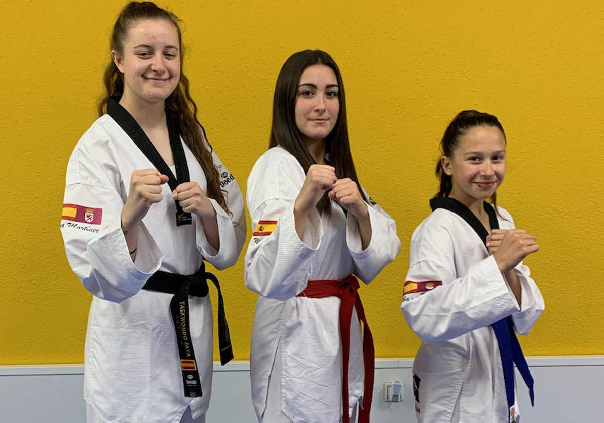 Yessenia Salgado, Ana Martínez y Alba de la Puente estarán en el Campeonato de España.