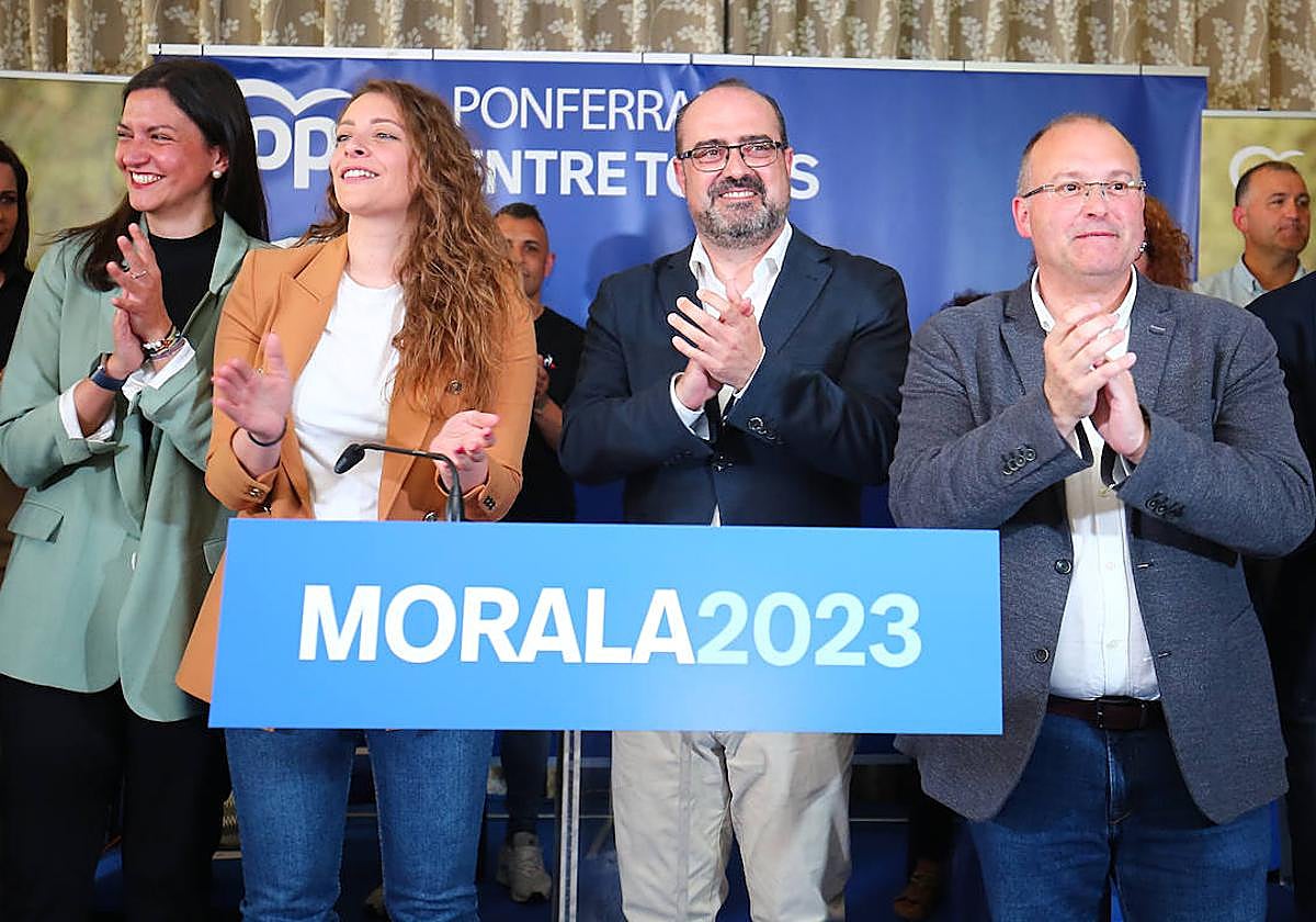 Marco Morala (C), candidato del PP a la alcaldía de Ponferrada.