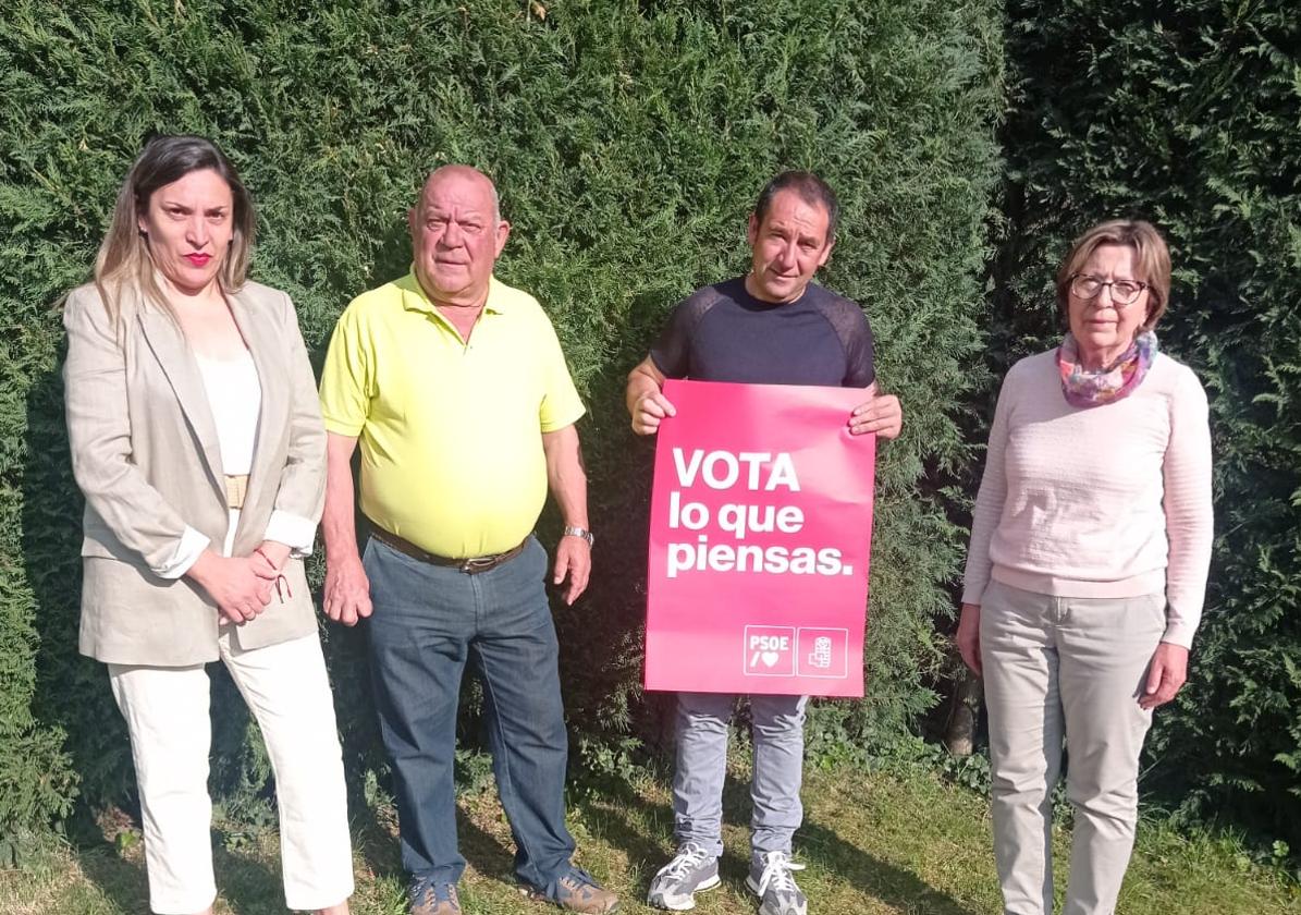 Candidatura del PSOE en Encinedo.