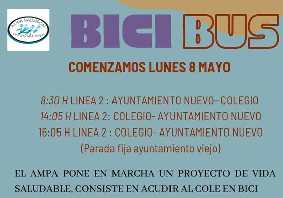 Las familias del Teodoro Martínez Gadañón apuestan por el bicibús