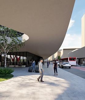 Imagen secundaria 2 - Diez resucita la integración de la alta velocidad con un hotel, un edificio, intermodalidad y tapando las vías