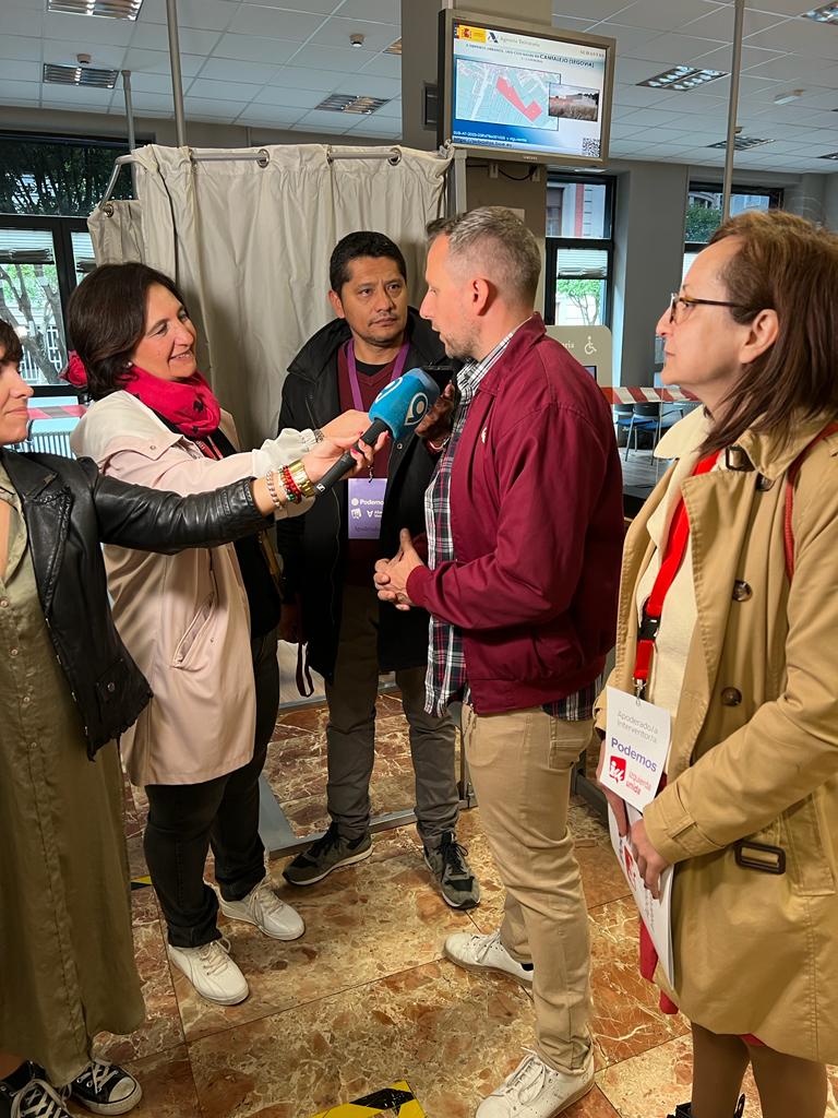 Votaciones en León, el candidato de Podemos a la Alcaldía