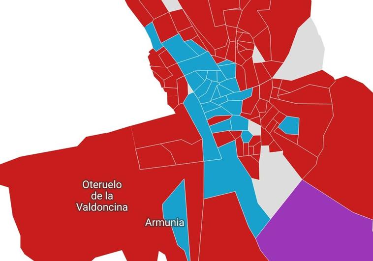 El voto de León, barrio a barrio