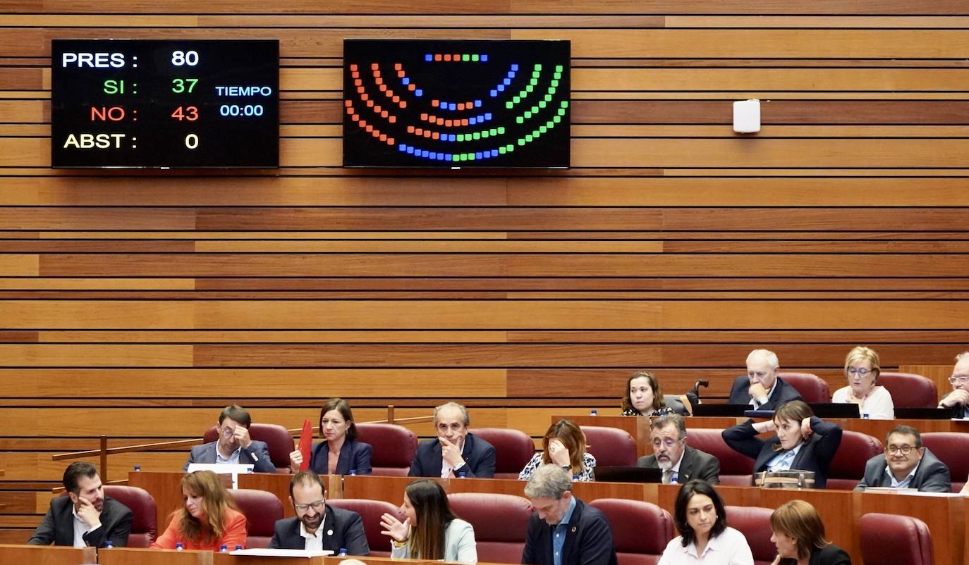Pleno de las Cortes de Castilla y León