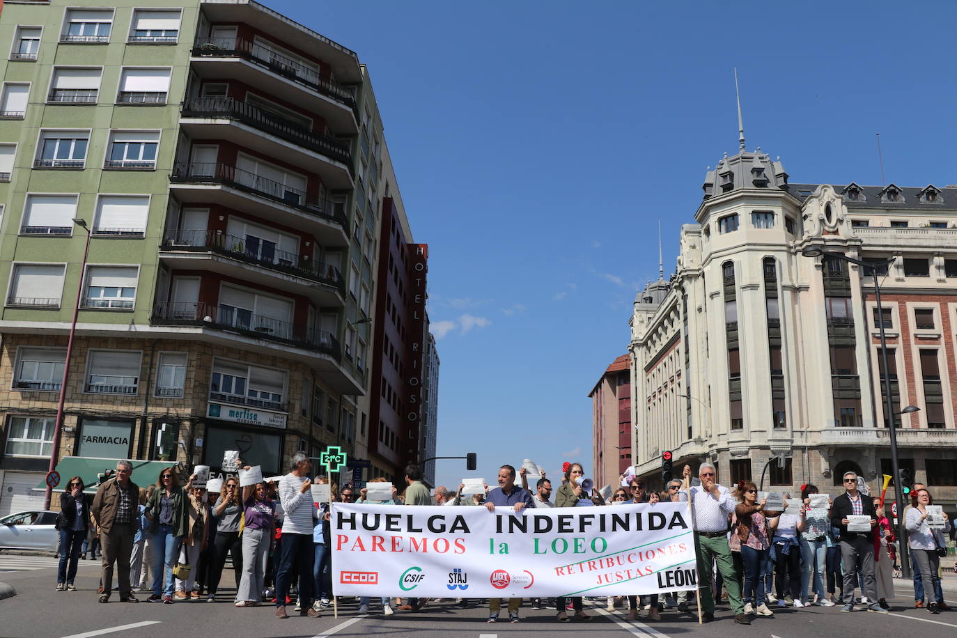 La huelga de los funcionarios de Justicia obliga a suspender 40 juicios diarios en la ciudad de León