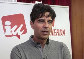 El coordinador de IU en Castilla y León, Juan Gascón.