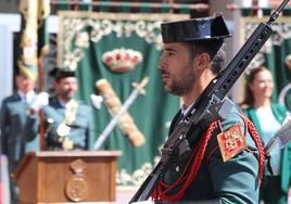 Uno de los momentos de la celebración de 179 Aniversario de la Fundación de la Guardia Civil.