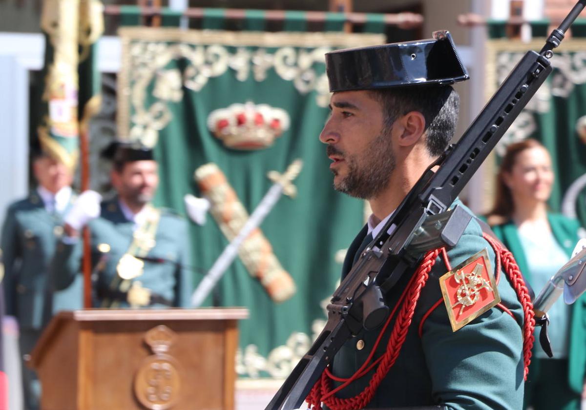 Uno de los momentos de la celebración de 179 Aniversario de la Fundación de la Guardia Civil.