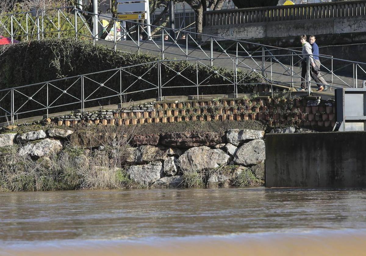 Paso del río Bernesga por la ciudad de León.