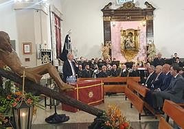Uno de los actos oficiales vinculados a los actos conmemorativos del Cristo de la Agonía.