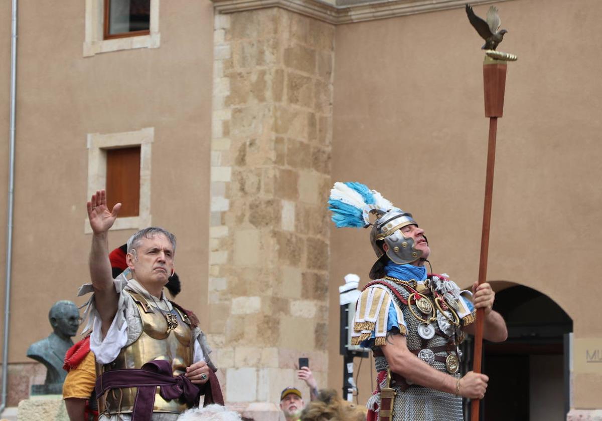 Acto de fundación de la Legio VII Gémina en la ciudad de León.