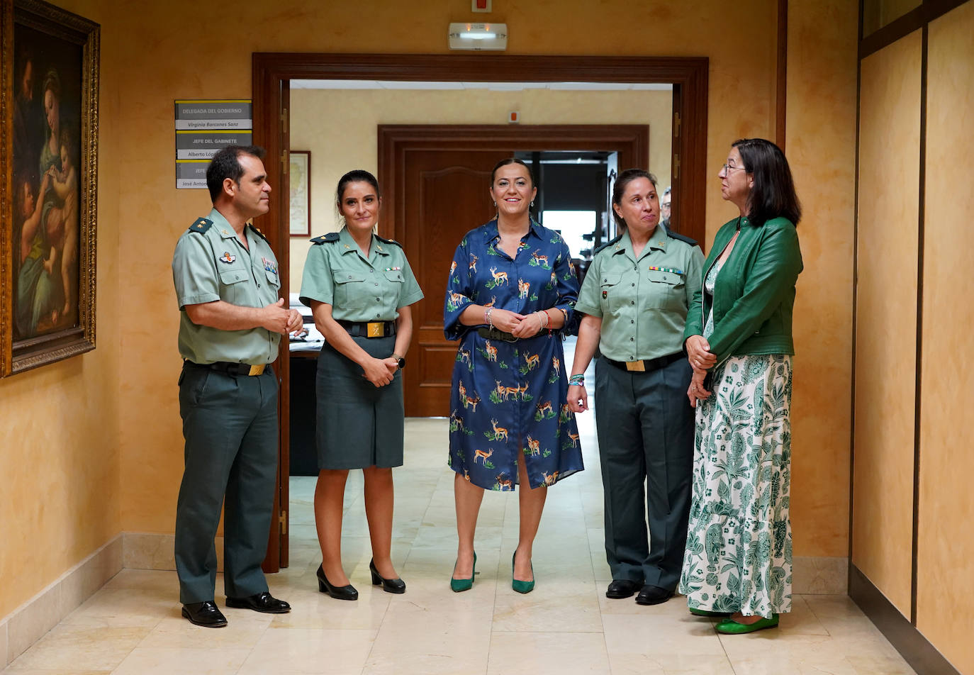 La delegada del Gobierno participa en los actos con motivo del 35 aniversario de la incorporación de la mujer a la Guardia Civil.