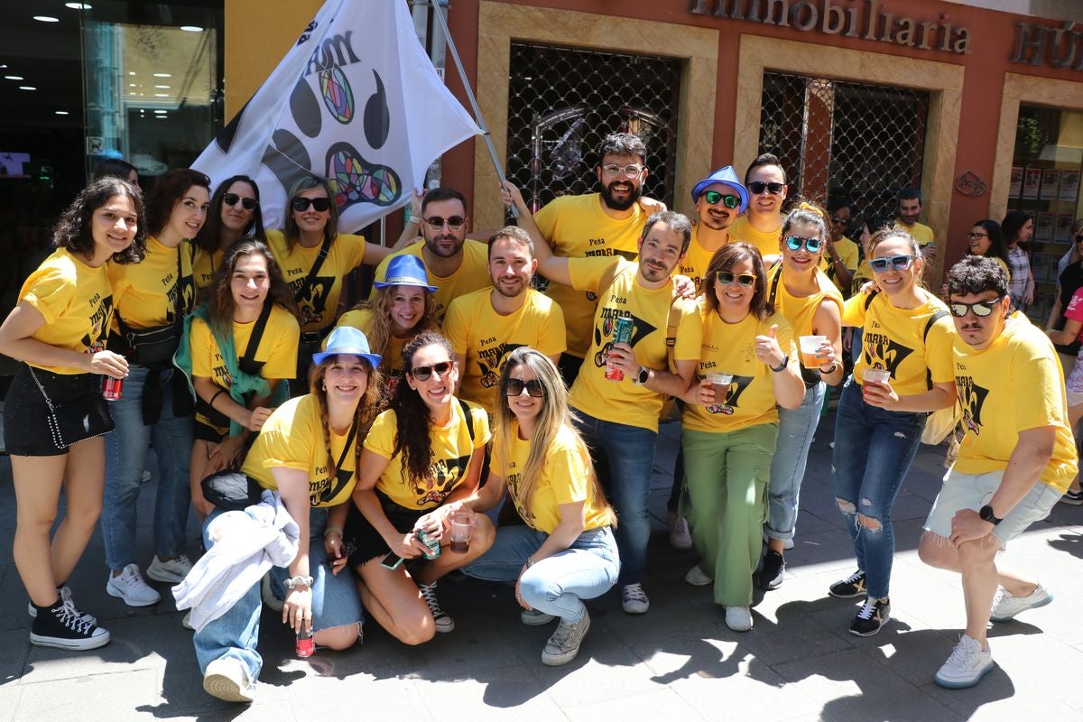 El colorido y el 'buen rollo' del desfile de peñas ha inundado el centro de León este sábado.